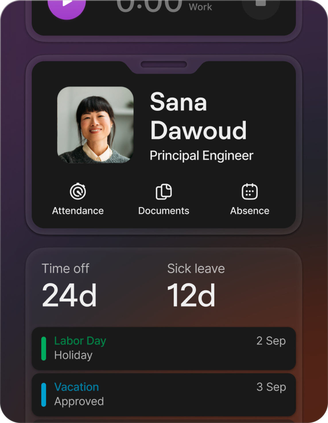 Personio mobile profile