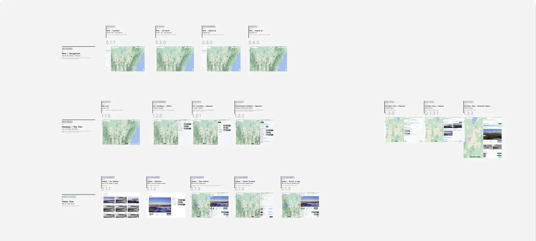 High-fidelity screens explored in Figma