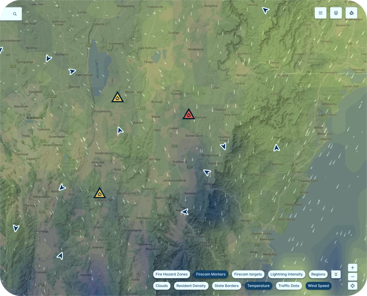 Watchtowers Command — map layers