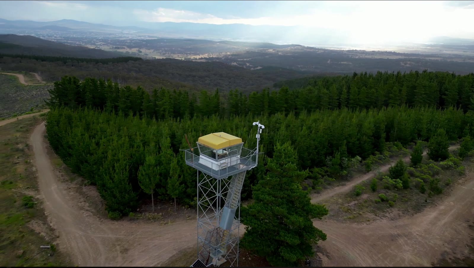 A Watchtowers Guard tower on a forested ridge in the ACT highlands, and the Command platform